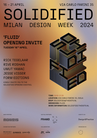 Solidified - Milano Design Week 2024, invitation