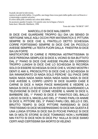 Il testo di Marcello Maloberti