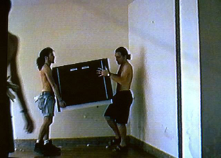 We are moving, Giuseppe Gabellone, We are Moving, 1994, still da video.