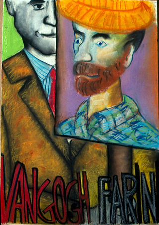 Membership Viafarini - 80 manifesti per Viafarini, Manifesto di Marco Cingolani: Van Gogh / Farini a pastello