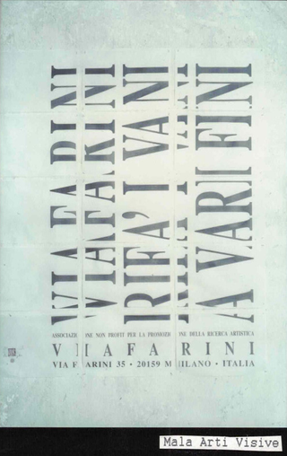 Membership Viafarini - 80 manifesti per Viafarini, Manifesto di Mala Arti Visive, il logo