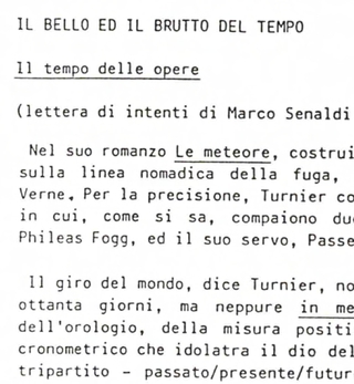 Il tempo delle opere, di Marco Senaldi