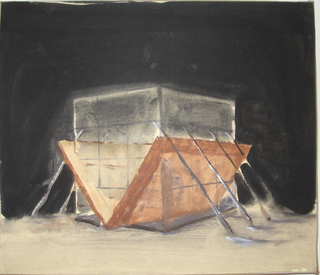 Collezione 2000 - 2010, Adrian Paci
Home to go, 2001
tempera su carta
34 × 30 cm
