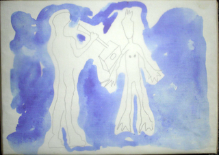 Collezione 2000 - 2010, Sabrina Sabato
Frame da R.n 8, 2000
acquarello e matita su tela, foglio di lucido
35 × 25 cm