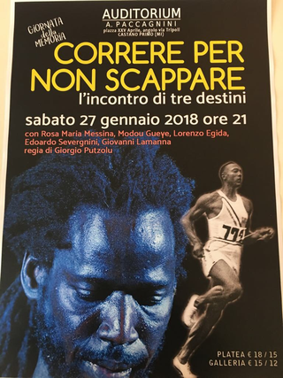 Intercultura - Capitolo 1 Modou Gueye, "Correre per non scapppare, l'incontro di tre destini", regia di Giorgio Putzolu, 2018.