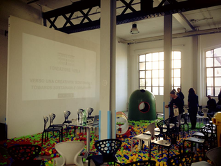 Low Cost Design Park, "Verso una creatività sostenibile" , incontro con Michelangelo Pistoletto, Alessandro Mendini e Daniele Pario Perra organizzato con Fondazione Furla