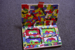 Collezione 2000 - 2010, Lorenzo Silvan
Four seasons, 2002
scatola, crechers, scotch
28 x 17 x 2 cm