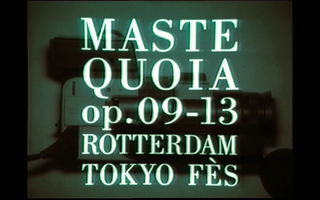 MASTEQUOIA op. 09-13 Rotterdam, Tokyo, Fès, Mastequoia op. 09-13. Rotterdam, Tokyo, Fès, 2009-2013
Still da video