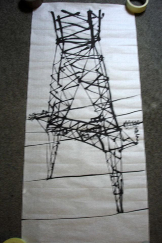 Collezione 2000 - 2010, Alex Cecchetti
Senza titolo, 2002
acrilico su carta di riso
102 × 46 cm