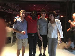 Intercultura - Capitolo 17 DouDou Ndiaye Rose e Youssou N'Dour, Luca Grillone, Modou Gueye, Roberto Infurna e Patrizia Brusarosco al concerto di Youssou N'Dour, 2018