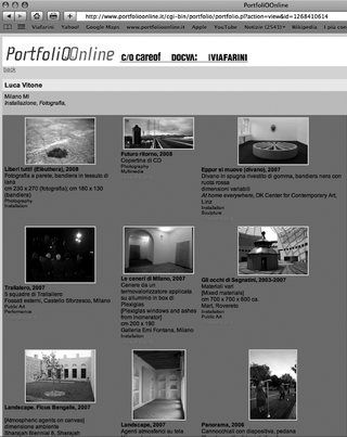 La Storia dell'Archivio - 3 - Italian Area, L'altro database - portfolioonline.it