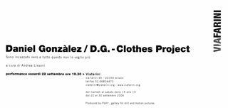 Daniel Gonzalez - Clothes Project, Sono incazzato nero e tutto questo non lo voglio più, Il retro dell'invito.