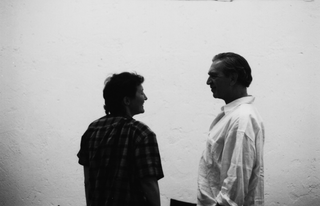 Jimmie Durham, Jimmie Durham con Zeffirina Castoldi, cofondatrice di Careof, 1997