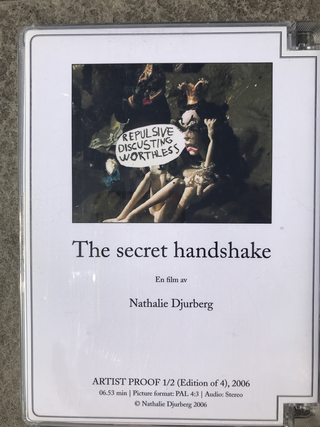 Collezione 2000 - 2010, Natalie Djurberg
The secret Handshake, 2006
DVD projection 6 minuti 52 secondi
artist proof 1/2 edition of 4