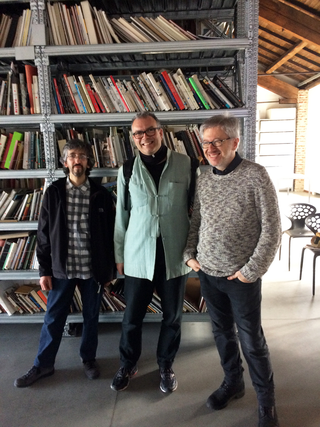 Gianluca Codeghini, Maurizio Mercuri, Gianluca Codeghini, Guido Molinari all'Archivio