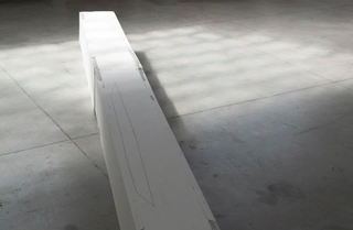 Gabriele Garavaglia, W 3 L λ, Il negativo di un anno luce (2011 - 2012)
Plasterboard, India ink
515 x 32 cm