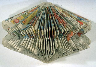 Stefano Arienti, Turbina, 1988
(Turbine)
Folded comic-strip
25 cm di altezza circa