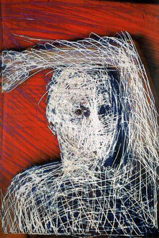 Stefano Arienti, Senza titolo, 1996
(Untitled)
Electrostatically transfered print from scratched slide
180 x 122,5 cm
Studio Guenzani, Milano