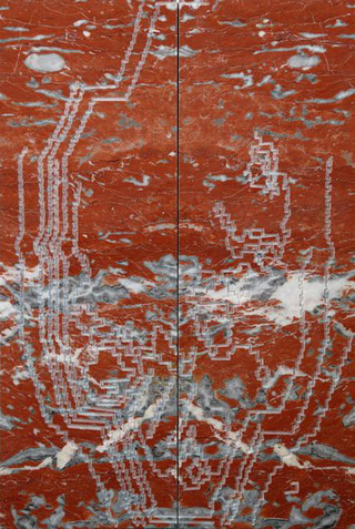 Stefano Arienti, Fiore rosso Francia, 2007
Engraved marble
100 x 33 x 6,3 cm cad.
Courtesy: Studio Guenzani, Milano 
