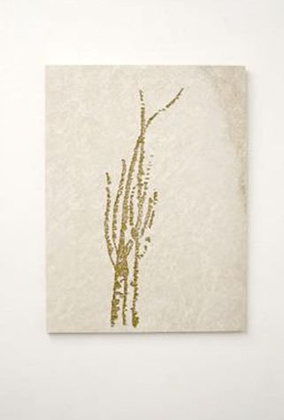 Stefano Arienti, Erba #4, 2010
Marble and golden ink
100 x 72 x 2 cm
Courtesy: Galleria Massimo Minini, Brescia