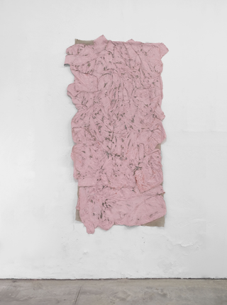 Collezione 2010 - 2020, Ludovico Orombelli
Clothes, 2020
tempera on pattina linen cloth
100 x 171 cm