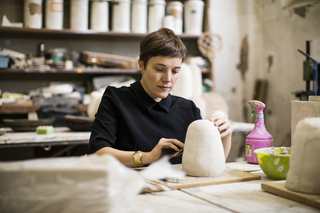 Emma Hart a Viafarini, Emma Hart al Museo Carlo Zauli di Faenza, 2016
Foto di Andrea Piffari