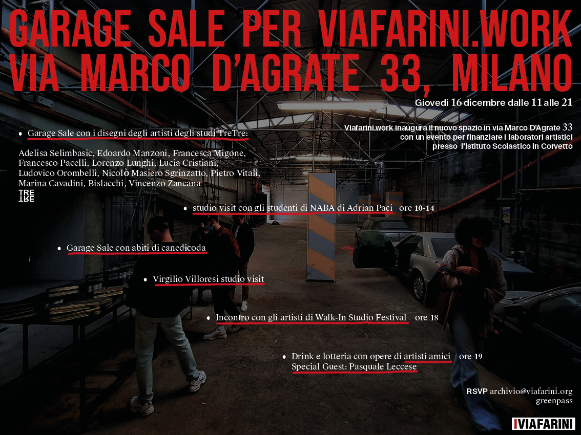 Garage Sale per Viafarini.work