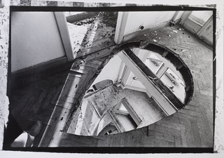 Gordon Matta Clark, Video screening, Office Baroque, 1977
Courtesy Harold Berg