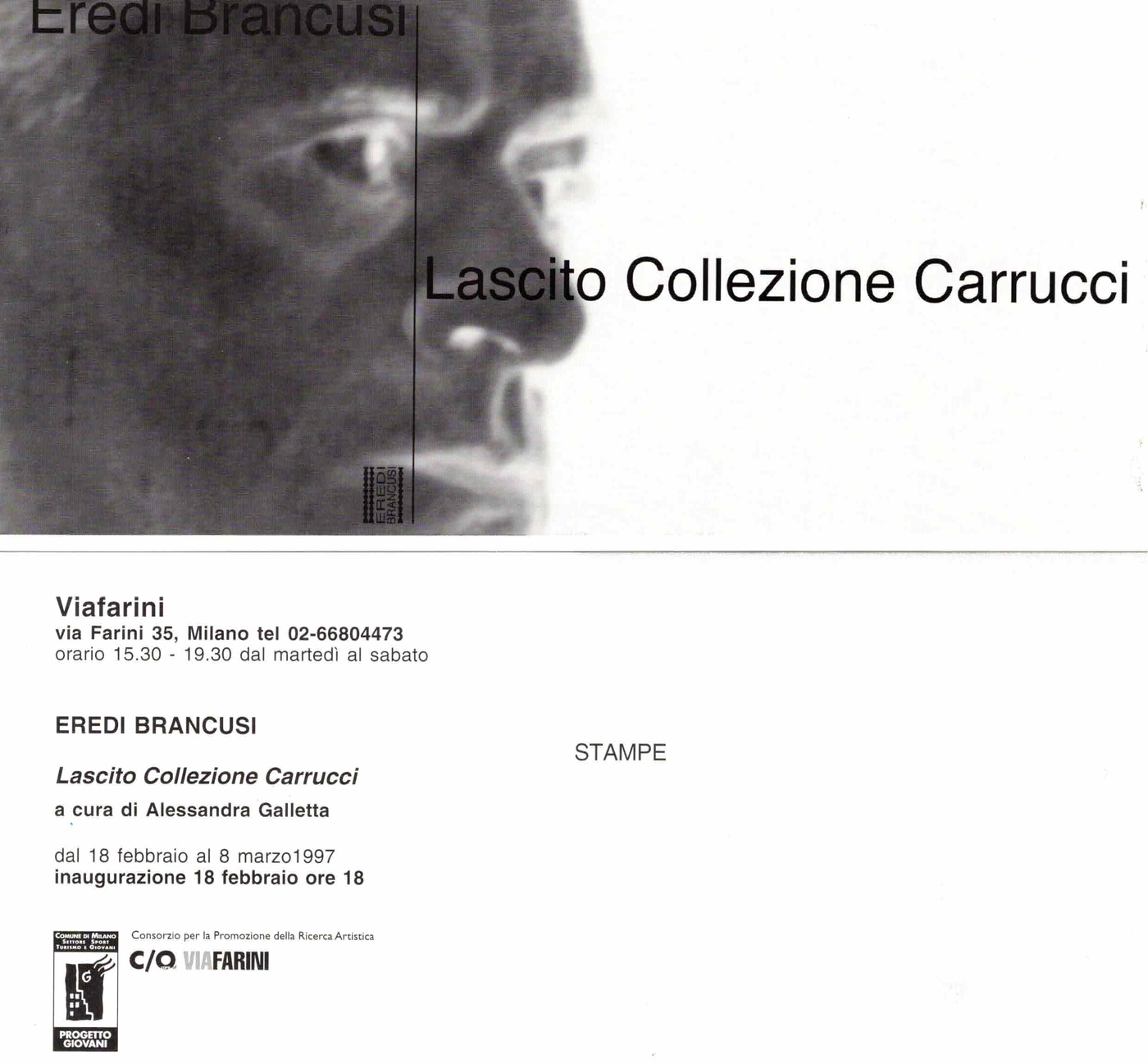 Eredi Brancusi, Lascito Collezione Carrucci