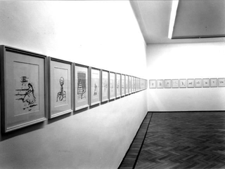 Massimo Kaufmann, I capricci, 1995
disegni battuti a macchina
80 elementi da 29,7 x 21 cm ciascuno
Studio Guenzani, Milano
veduta parziale della mostra