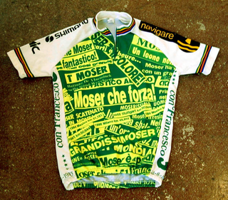 Tobias Rehberger, Luci diffuse, Maglia da corsa di Francesco Moser