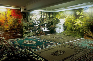 Liliana Moro, Terraaria, 1999
(Earth-air)
Poster, carpets
dimensioni variabili
Courtesy: Galleria Emi Fontana, Milano 
