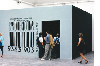 Franco Vaccari, Fuori Schema, 1966 - 2001 film, videoinstallazioni, esposizioni in tempo reale, web, Franco Vaccari, esposizione in tempo reale n.21, Bar Code - Code Bar, XLV Biennale di Venezia, 1993