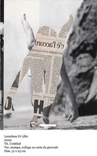 Il raccolto d'autunno è stato abbondante, Loredana Di Lillo
Untitled, 2009
stampa collage su carta da giornale
31 x 25 cm 