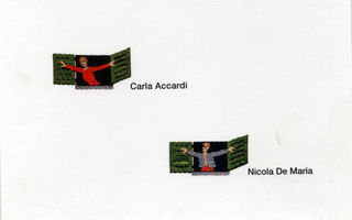 Carla Accardi, Nicola De Maria, Finestre, Fronte dell'invito cartolina
