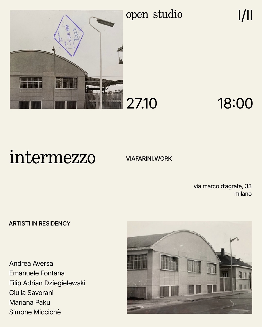 Open Studio, Intermezzo