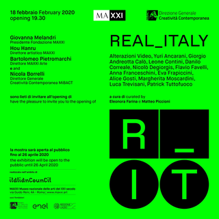 Leone Contini, Il Corno mancante, Invito alla mostra collettiva dei progetti vincitori del Bando Italian Council, Museo MAXXI, 2020.