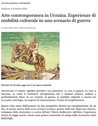 Contributo di Sofia Baldi Pighi e e Valeria Radkevych per per La Rivista Culturale