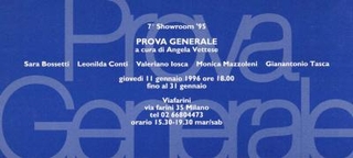 Invito Prova Generale, a cura di Angela Vettese