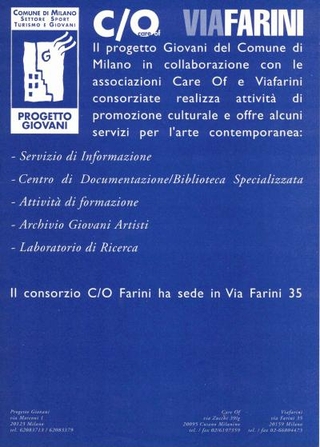 La locandina dei servizi con Careof e il Comune di Milano