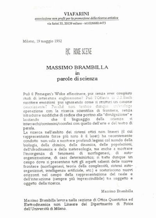 P/Crime Scene, Massimo Brambilla