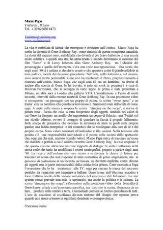 Recensione di Marco Papa per Artforum, di Francesca Pasini, nel 2003