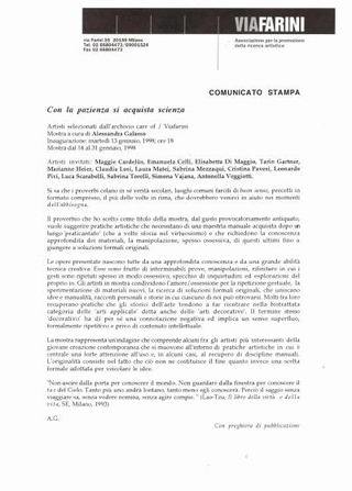 Comunicato stampa