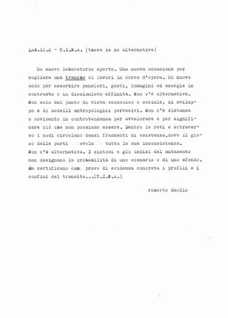 Il testo di Roberto Daolio