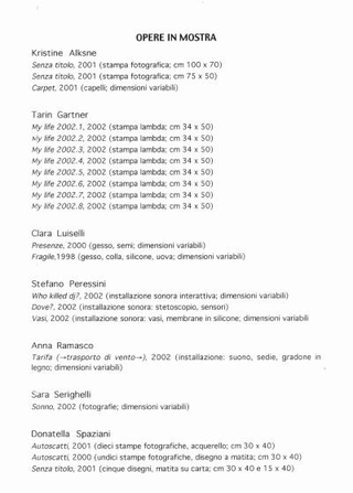 Opere in Note: Stati Mentali