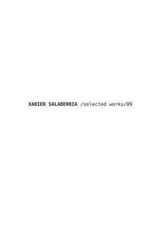 Dossier di Xabier Salaberria.