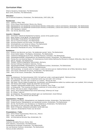 Cv di Sharon Houkema
