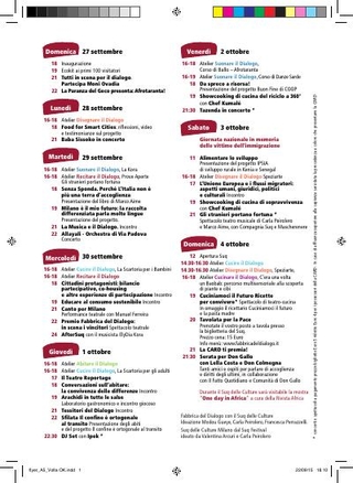 Programma La Fabbrica del dialogo con il SUQ delle Culture, 2015