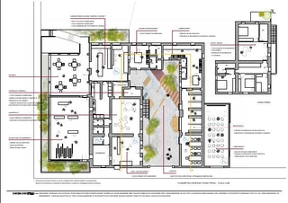 Le funzioni all'interno dei 1100 mq della Cascina