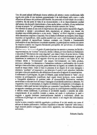 Il comunicato di Roberto Daolio